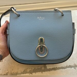 Mulberry Small Amberley Satchel - Poplin Blue